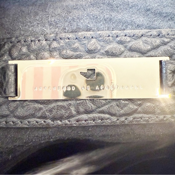 NWT Ampersand As Apostrophe Black Large Buffalo Parcel Bag - Picture 7 of 10